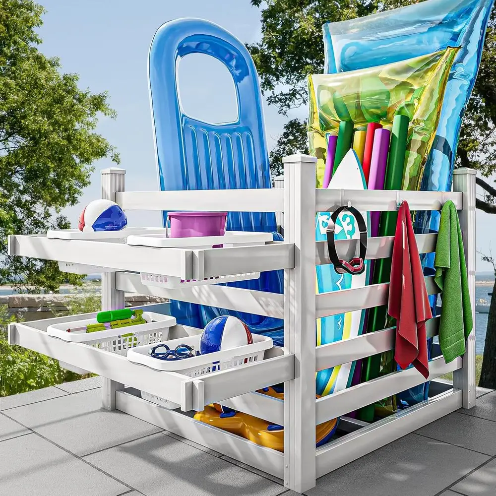 Beach Towel Large - Havlu Askılı ve 6 Kancalı Havuz