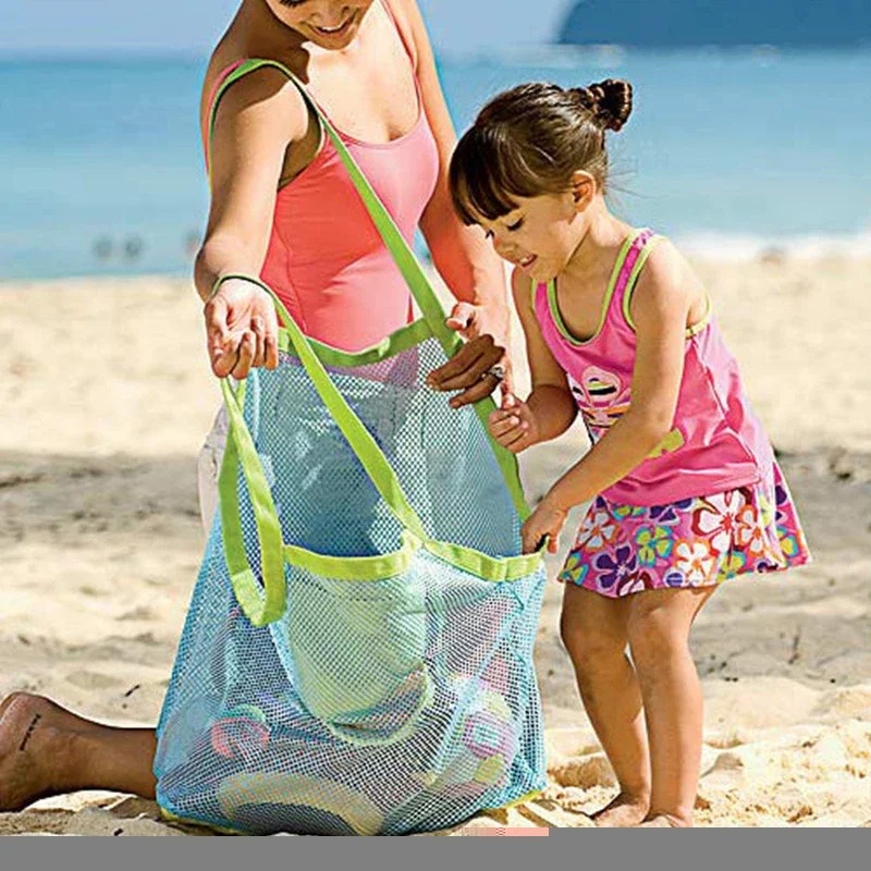 Beach Towel Large - Çocuklar için Taşınabilir File Çanta, Çocuk