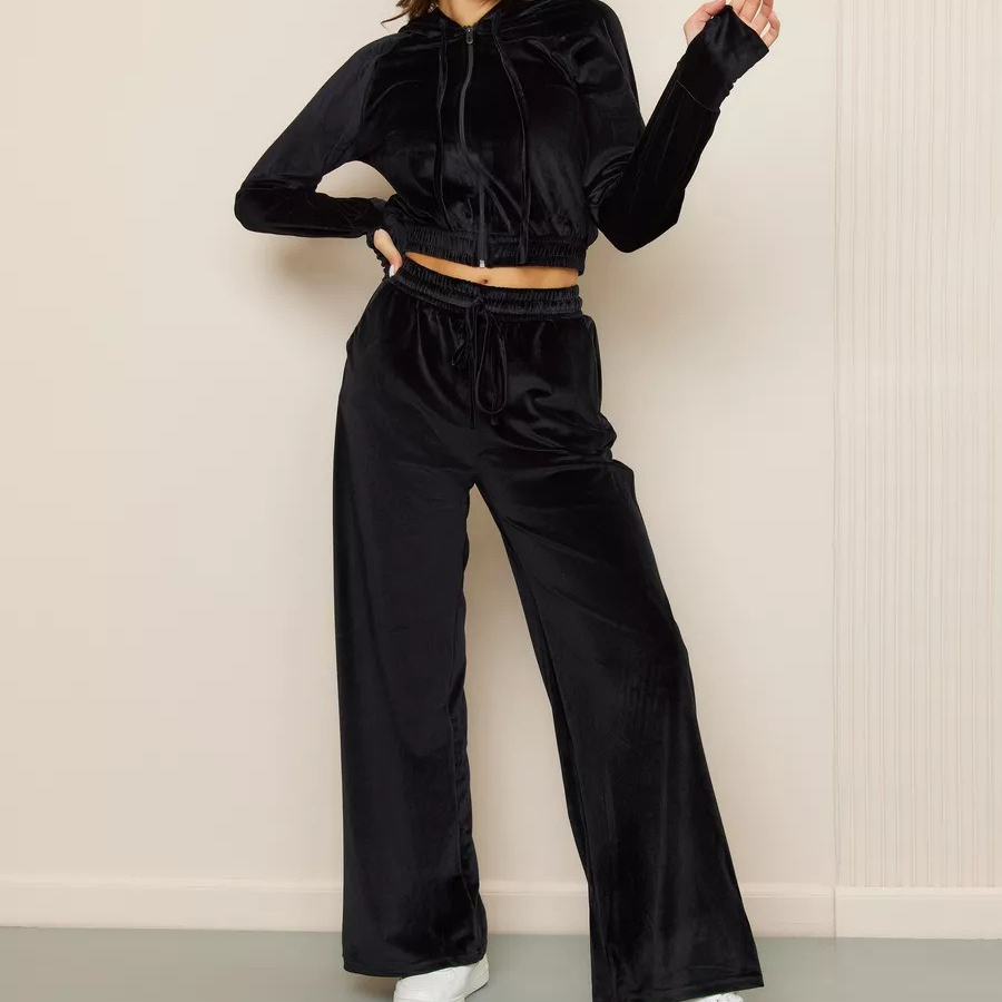 Short Linen Drawstring - İki Parçalı Kadın Pantolon Takımları Düz