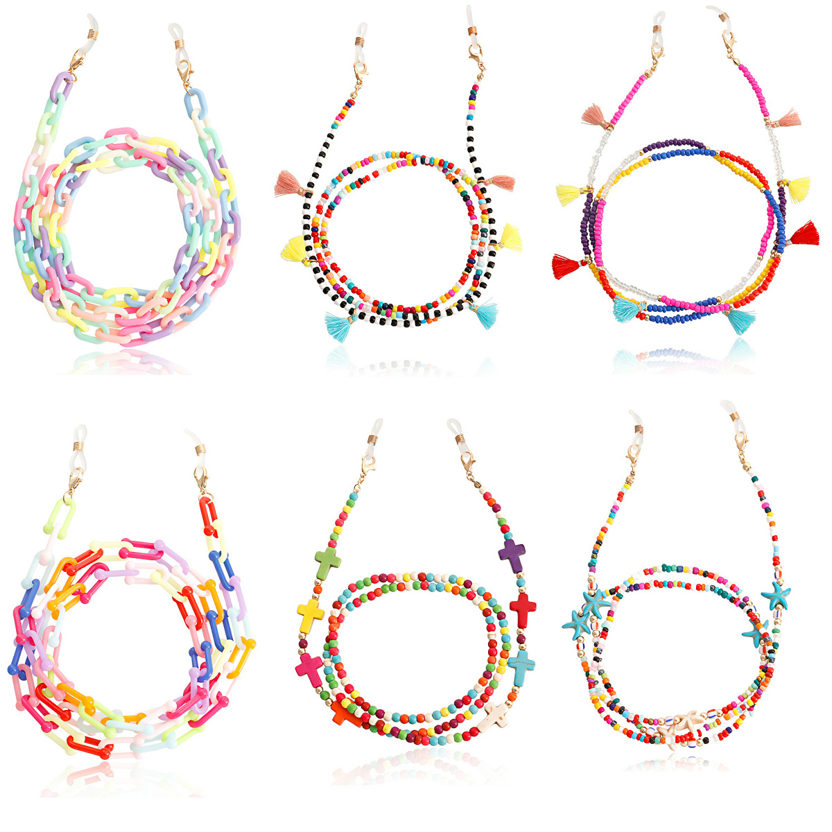 Sunglass Retainer Cord - Yeni moda maskesi gözlük çift kullanımlı
