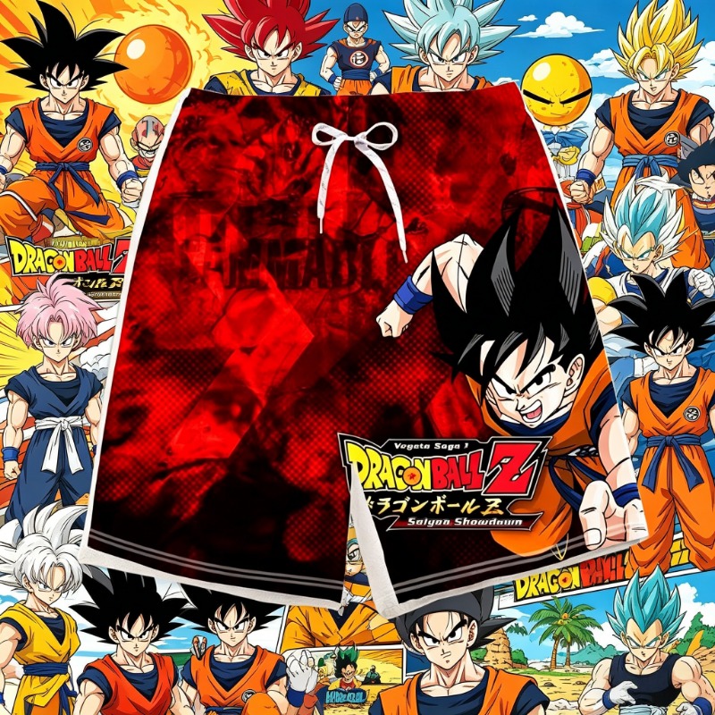 Swim Trunk Quick Dry - 2026 Trendy Dragon Ball Baskılı Çocuk
