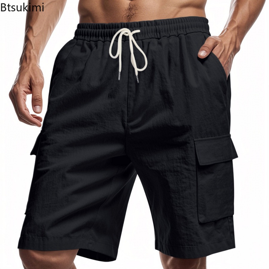 Yeni 2025 erkek Kargo Şort Yaz - Short Linen Drawstring incelemesi ve fiyatı
