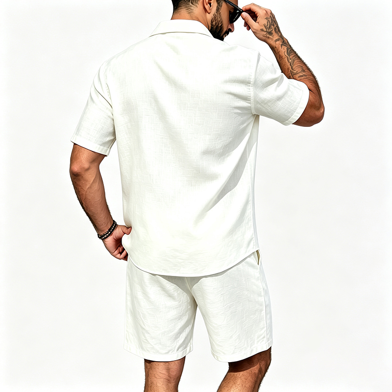 Erkekler Keten İki Parçalı Kıy - Short Linen Drawstring incelemesi ve fiyatı