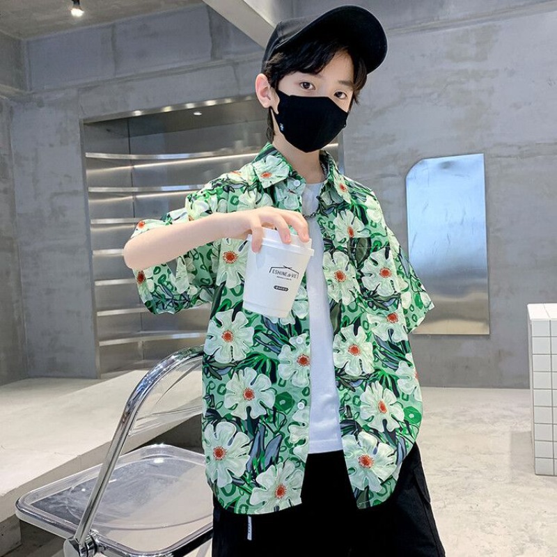Erkek Çocuk Çiçek Desenli Göml - Resort Shirt Floral incelemesi ve fiyatı