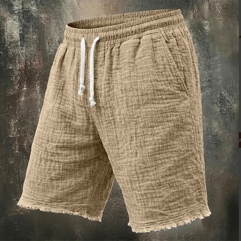 Moda Yırtık Keten Şort Erkek G - Short Linen Drawstring incelemesi ve fiyatı