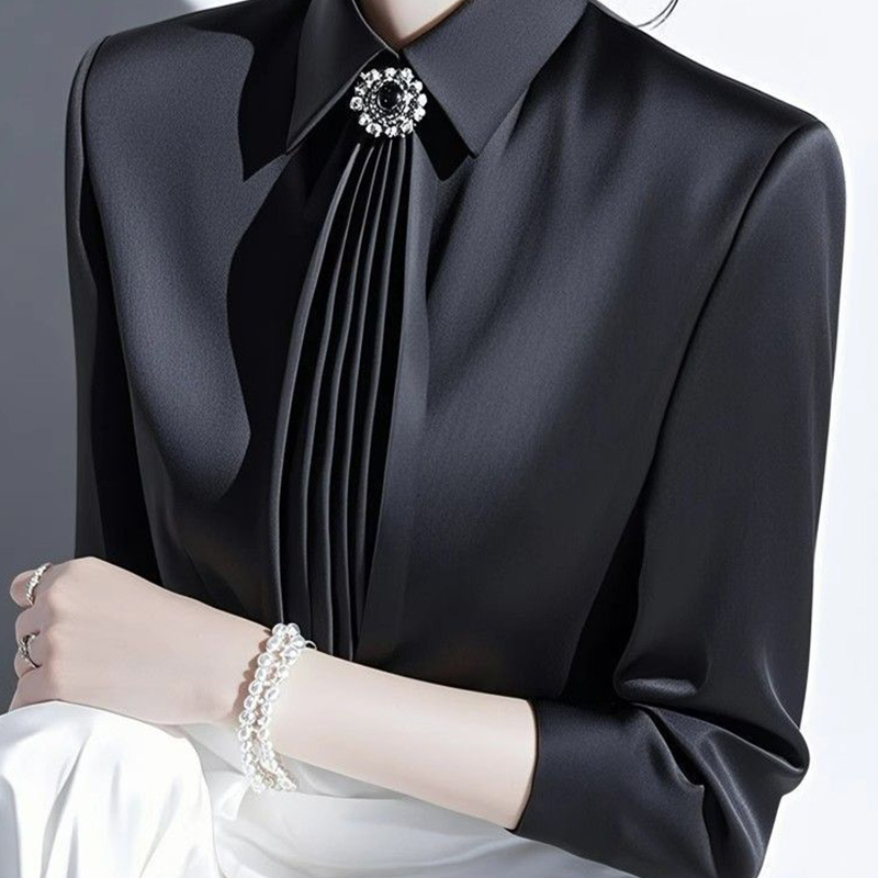 2025 Bahar Yeni Mizaç Saten Bl - Shirt Camp Collar incelemesi ve fiyatı