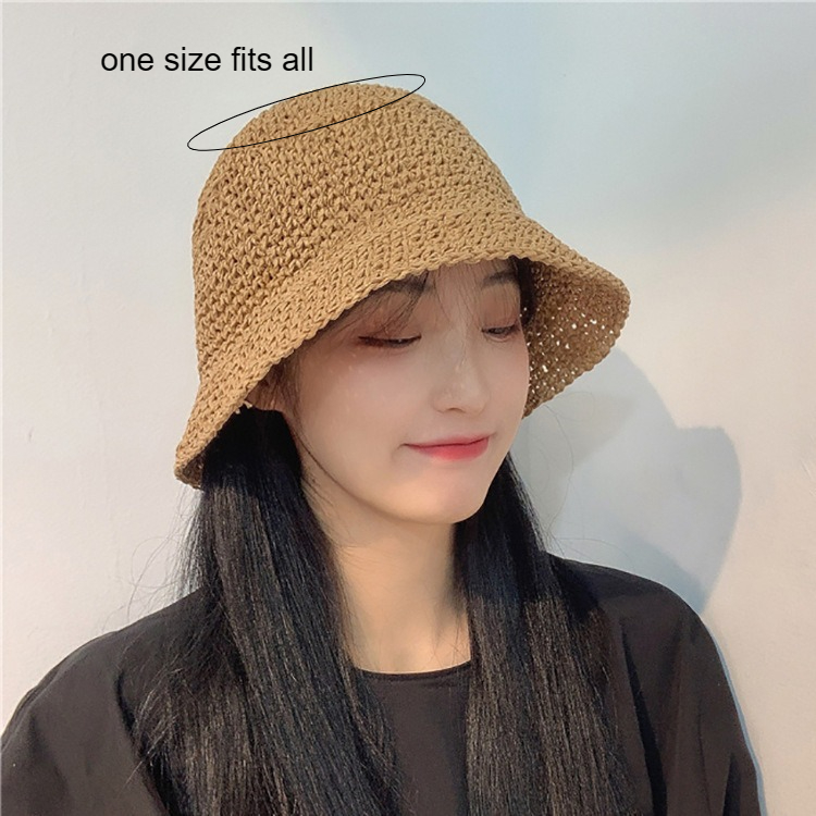 Katlanabilir El Yapımı Dokuma  - Bucket Hat Straw incelemesi ve fiyatı