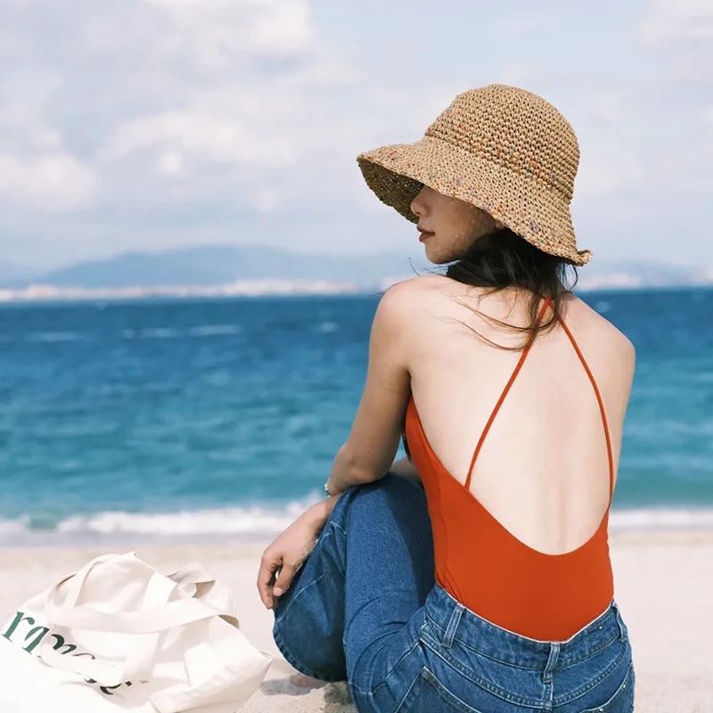 Yaz güneş şapkaları kadınlar i - Bucket Hat Straw incelemesi ve fiyatı