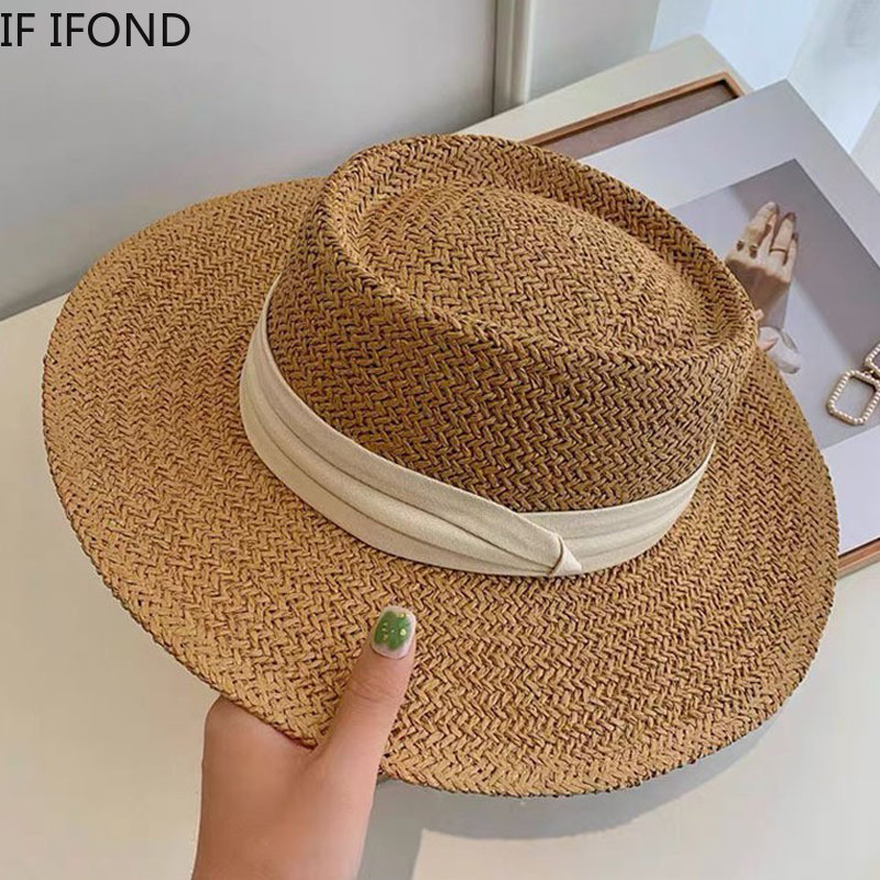Bahar yaz nefes hasır şapkalar - Bucket Hat Straw incelemesi ve fiyatı